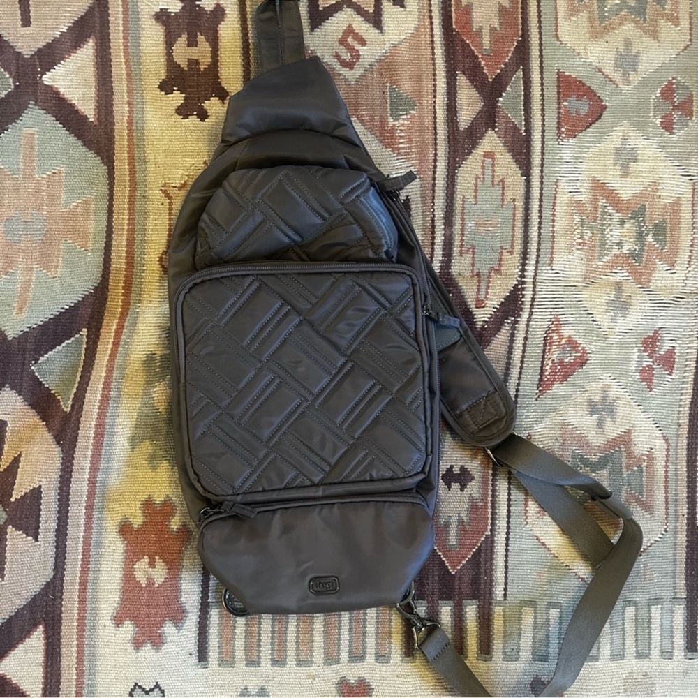 Gray brown Sling Bag